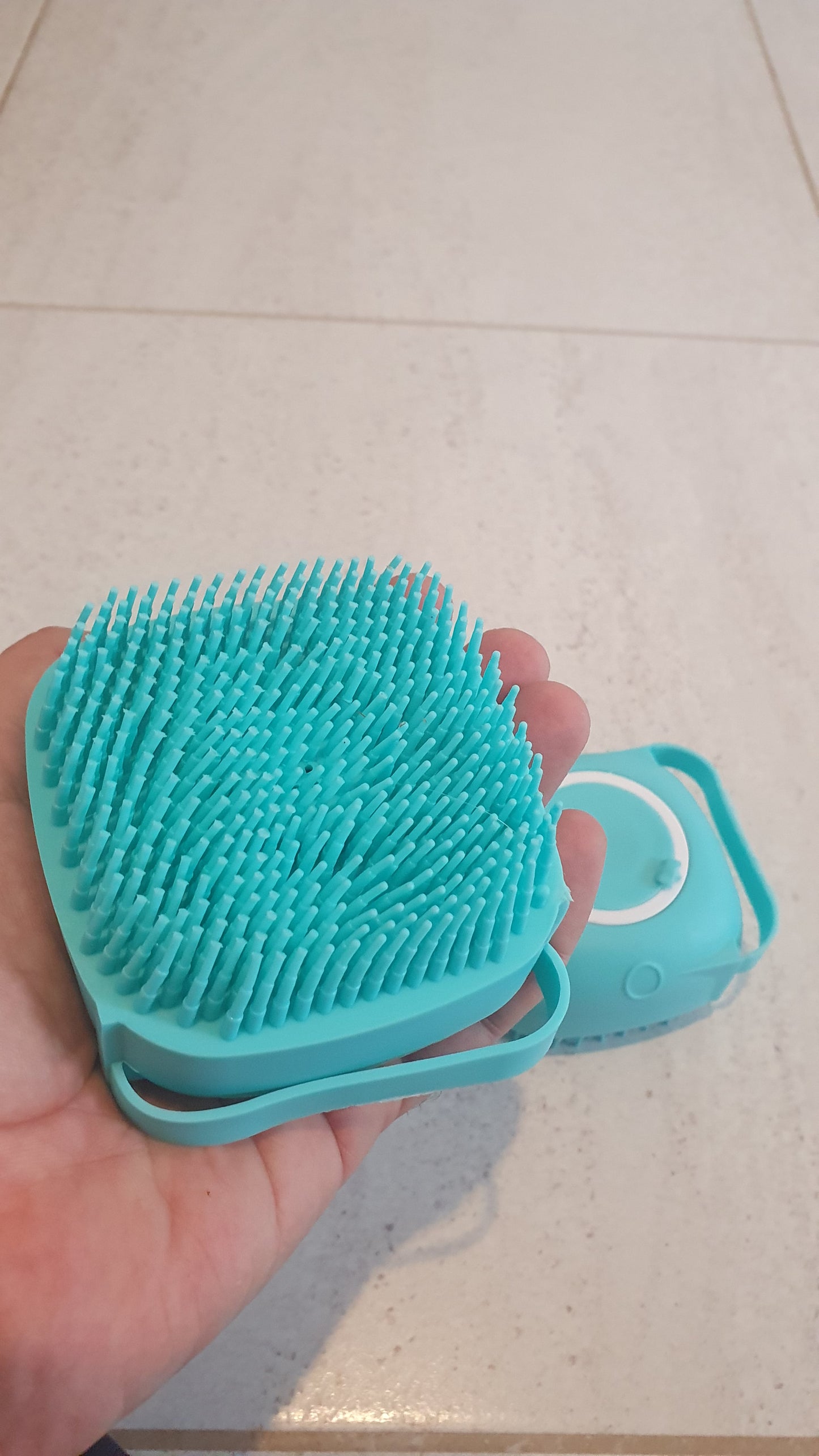 Silicone Bath Brush & Shampoo Dispenser