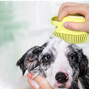 Silicone Bath Brush & Shampoo Dispenser